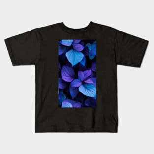 Beautiful fall leaves in surreal shades of lavender and purple washed in rain ! Kids T-Shirt